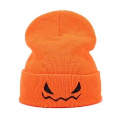 Retro Solid Color Embroidery Eaveless Wool Cap
