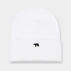 Basic Simple Style Bear Embroidery Eaveless Wool Cap