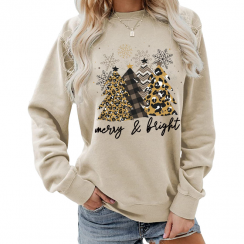 3 pairs Long Sleeve Printing Christmas Tree Letter Snowflake Sweater