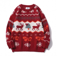 4 pairs Long Sleeve Warm Christmas Tree Snowflake Deer Sweaters