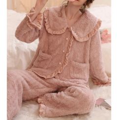 Winter Flannel Pajama 2 Piece Sets
