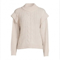 Turtle Neck Ribbed Knitted Jumper
