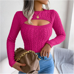 3 Pcs Womens Sexy Hollow Out Sweater