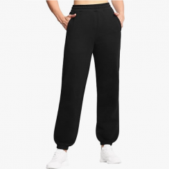 1 Pair Fleece Warm Workout Joggers Sweatpants With Pockets